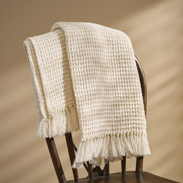 Ellery Throw - Natural Set of 2 Park Designs - The Fox Decor